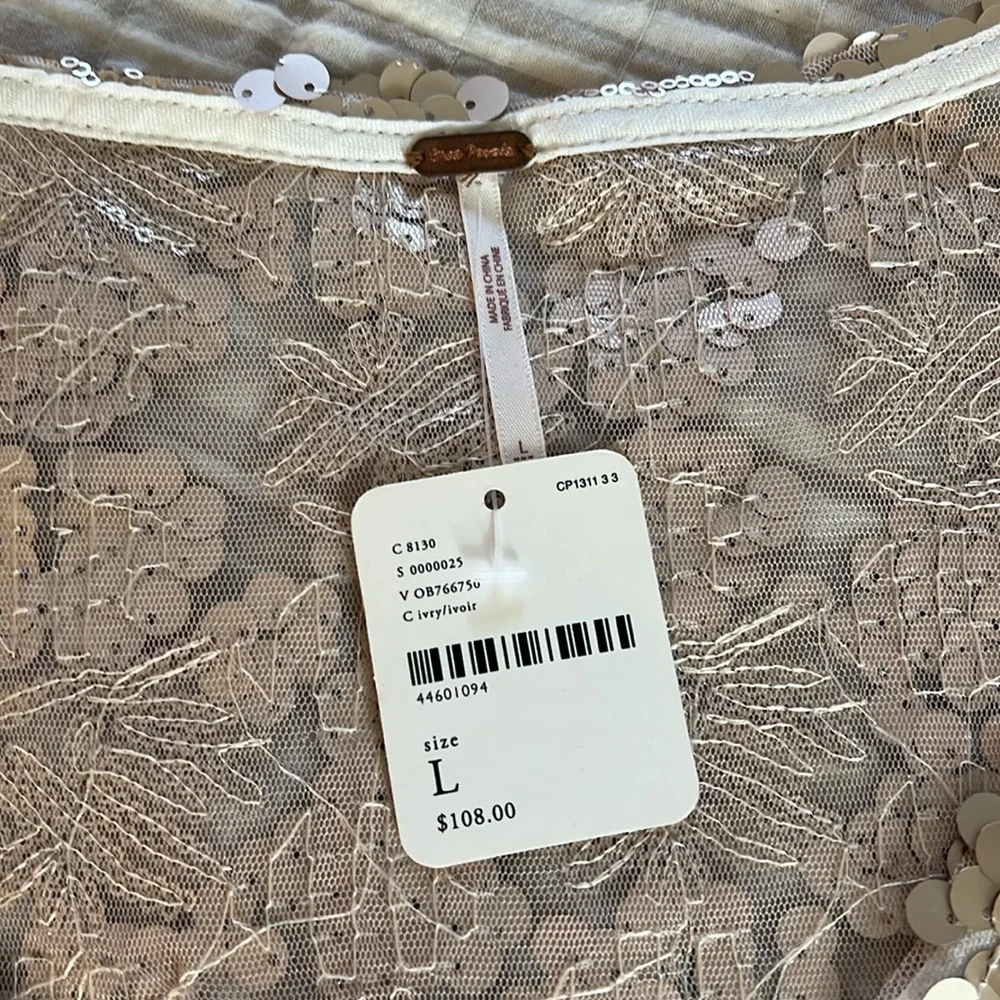 Free People Sequin Mini Dress in Rose Gold - Picture 4 of 10